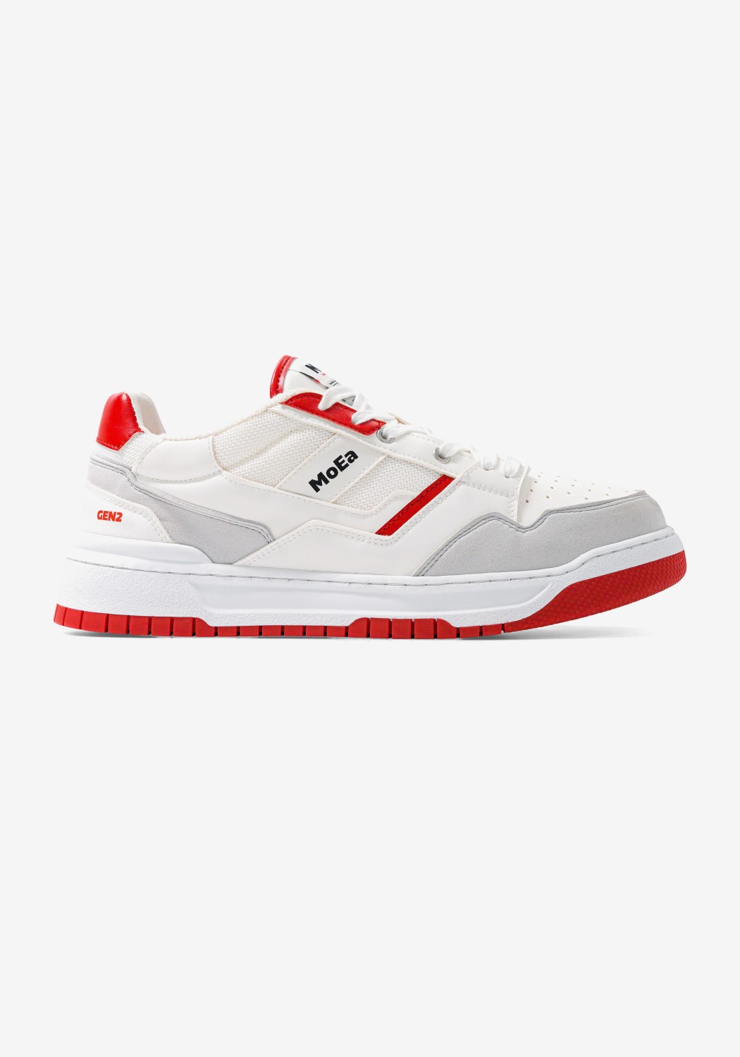 MoEa Gen2 Apple White & Red