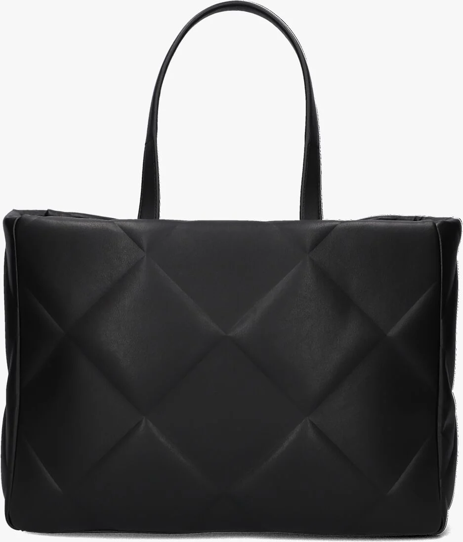 CALVIN KLEIN zwarte calvin klein handtas re-lock quilt tote lg