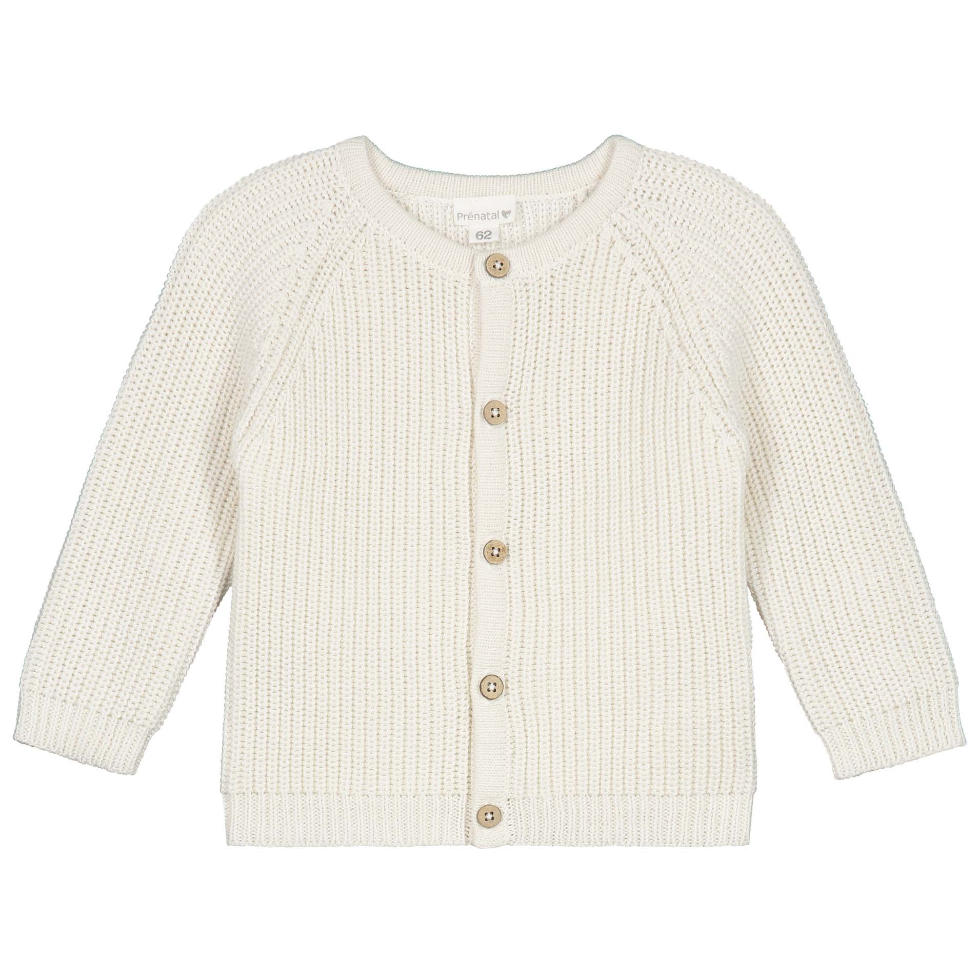 Prénatal newborn vest lange mouwen effen beige
