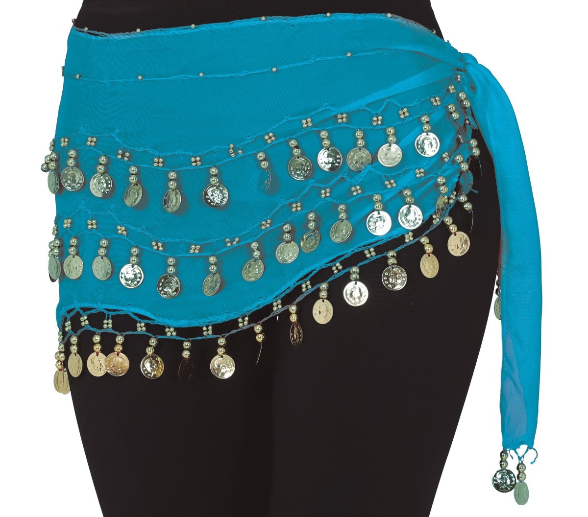 Lichtblauwe Rok Buikdanseres 1,35m