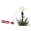 Toppstjerne med flyvende nisse 51 cm