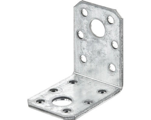 Hoekbeugel 50 x 50 x 35 mm, sendzimir verzinkt, 25 stuks