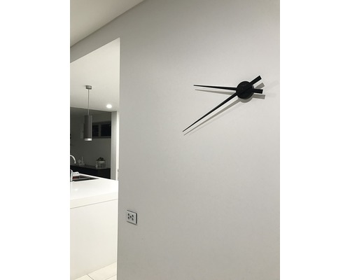 Wandklok Handen zwart Ø 85 cm