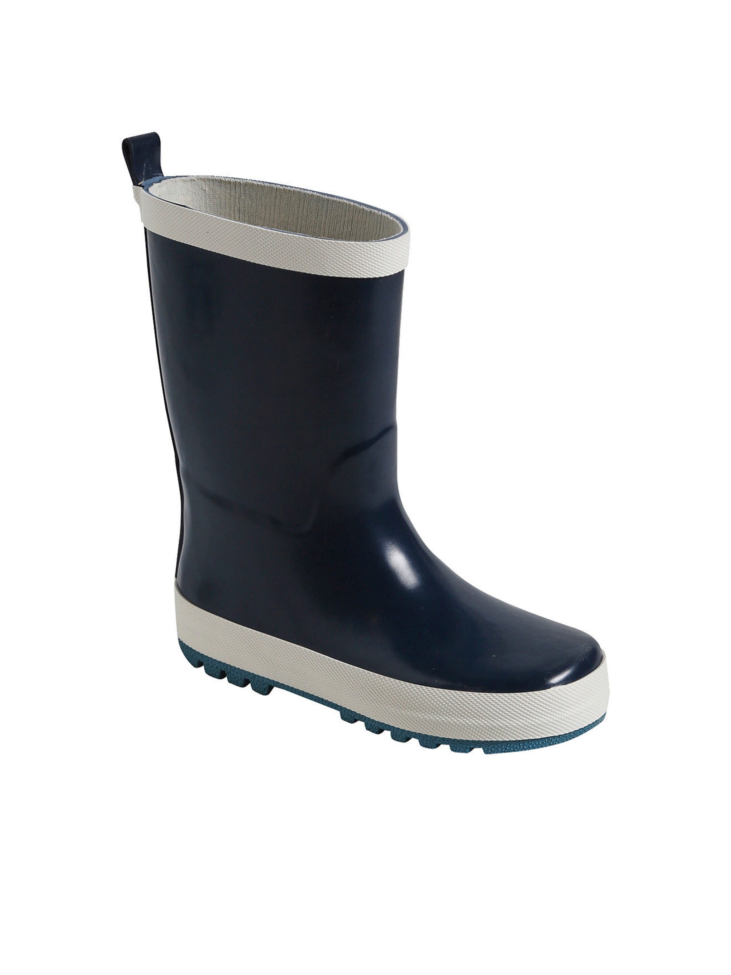 Vertbaudet Kinder Gummistiefel mit Reflektor marine