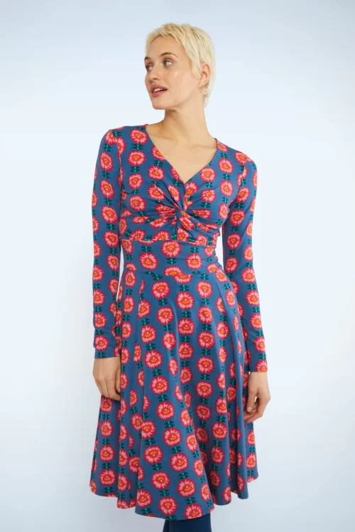 Blutsgeschwister Hot knot jurk in sweet flaming flower