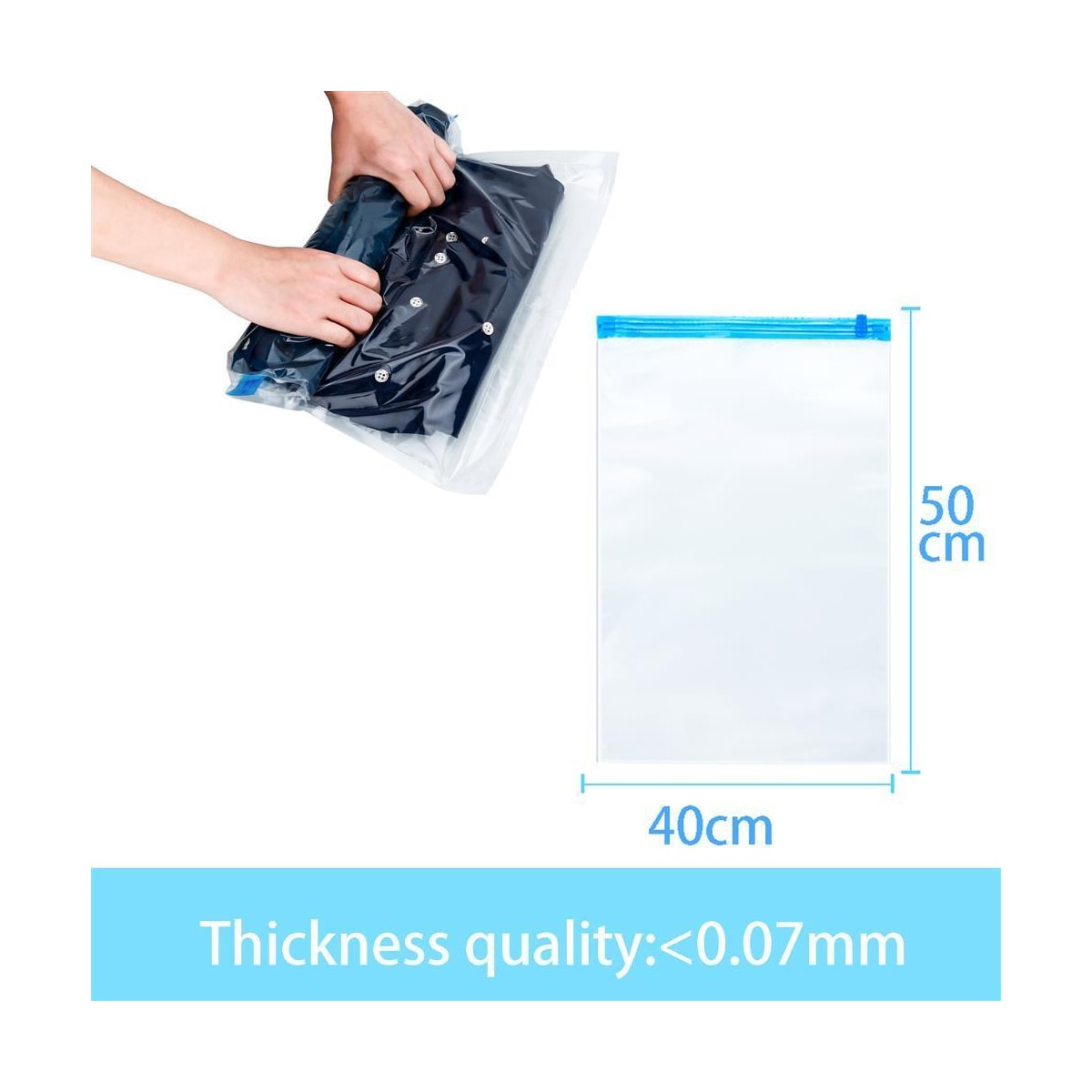 10x Klesveske 40 x 50 Bevaringsposer Klesposer