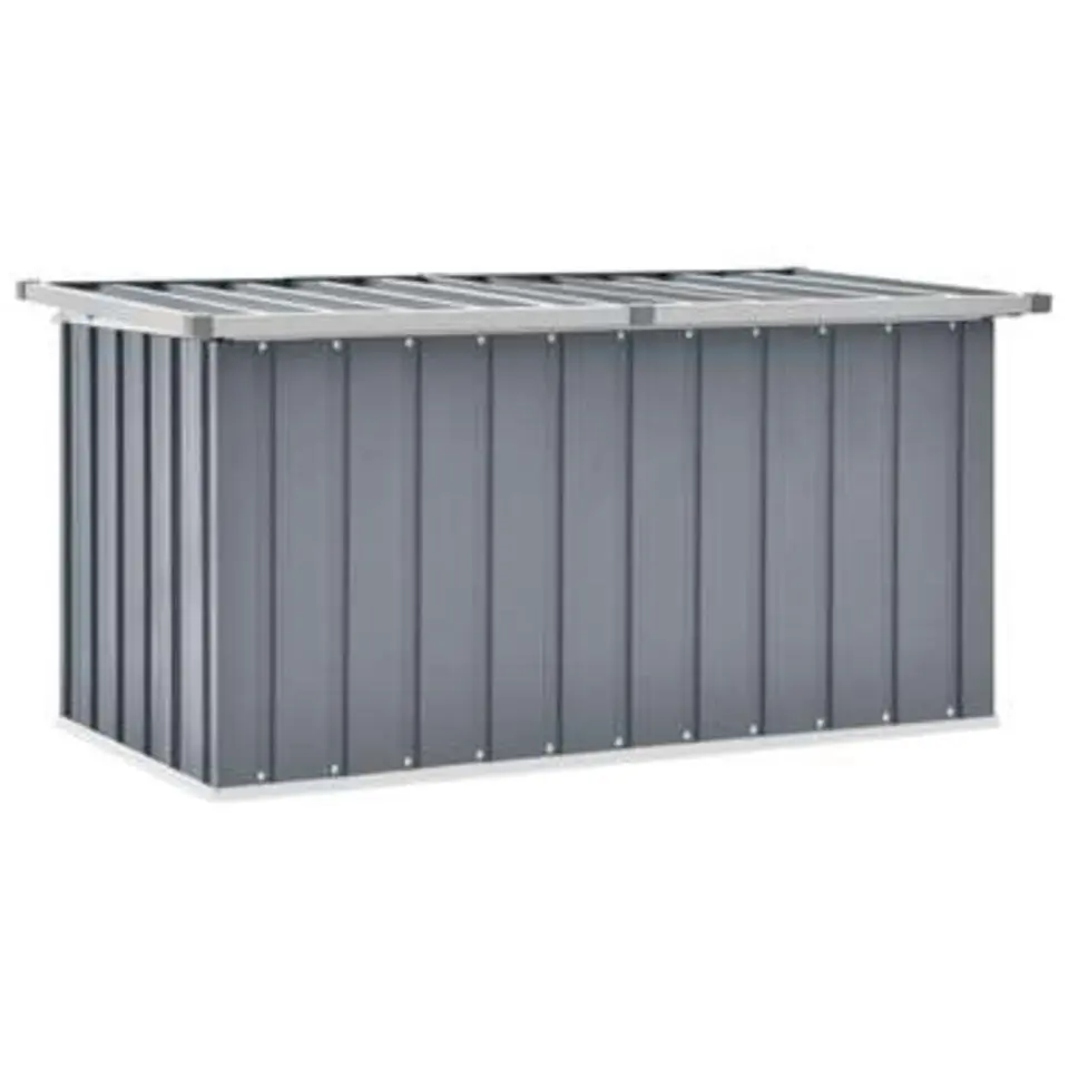 vidaXL - Opslagkist - Grijs - Staal - 129 x 67 x 65 cm