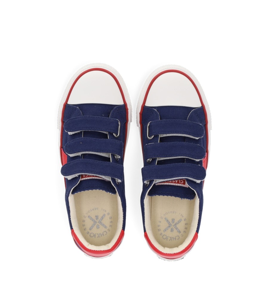 Tênis infantil Chika10 City Kids, tamanho 33, azul marinho.