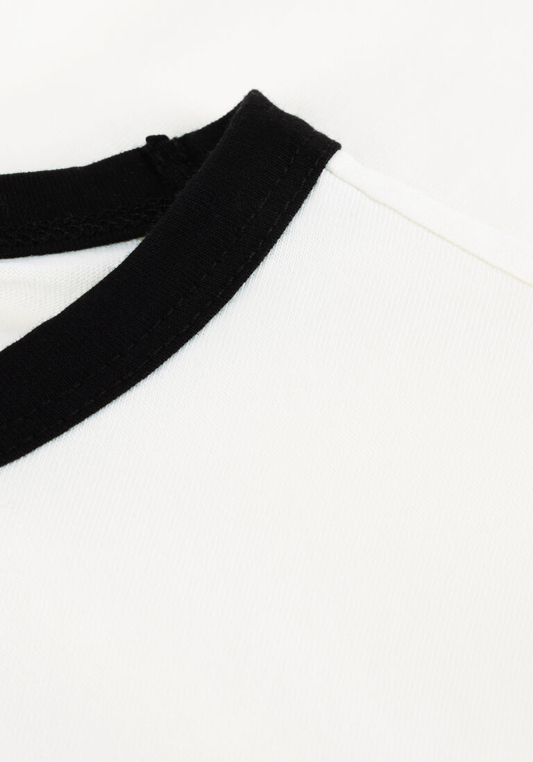 ecru closed t-shirt slim t-shirt