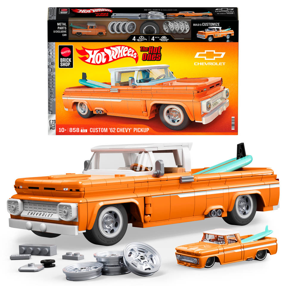 Mattel Brick Shop Hot Wheels Custom 62 Chevy Pickup