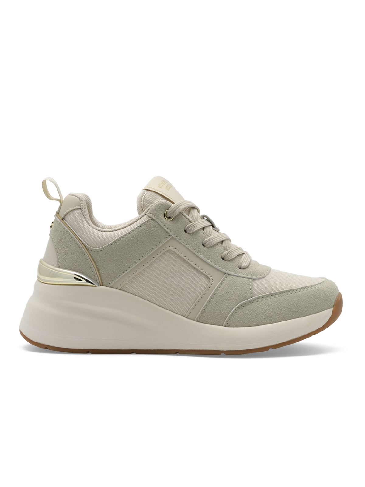 Sade Wedge Sneaker Beige - Trapes Sko