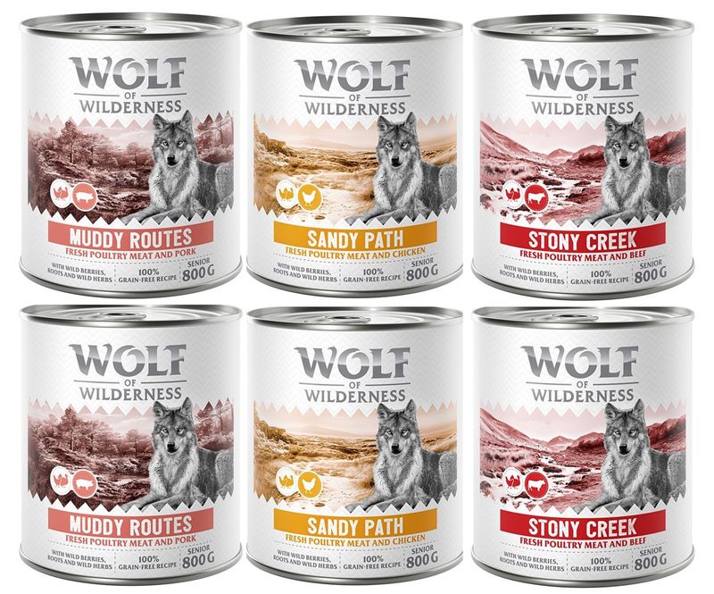 Wolf of Wilderness Senior “Expedition” 6 x 400 g