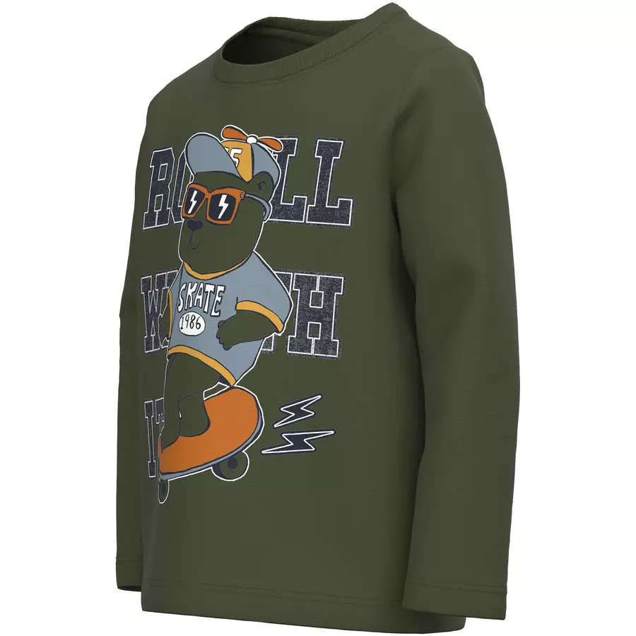 name it Langarmshirt Nmmvux Rifle Green