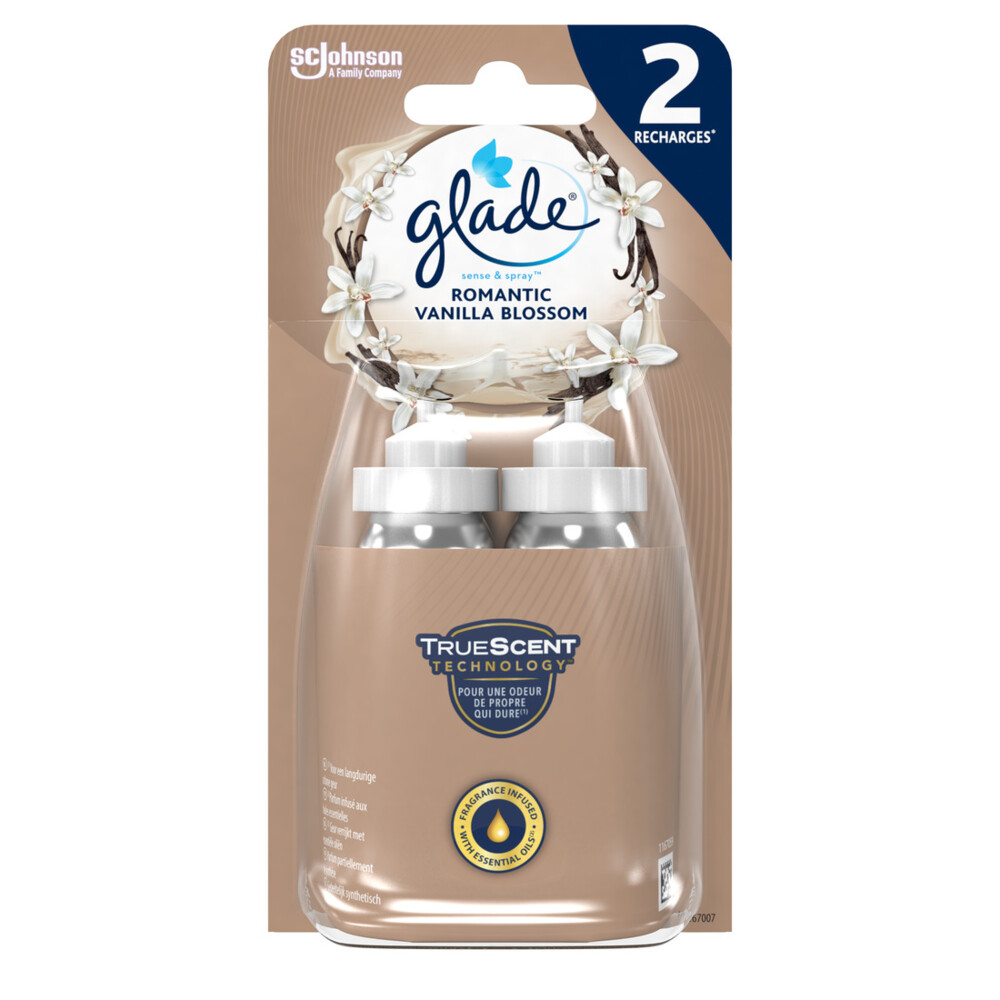 Glade Sense & Spray Romantic Vanilla Blossom 2 stuks18 ml