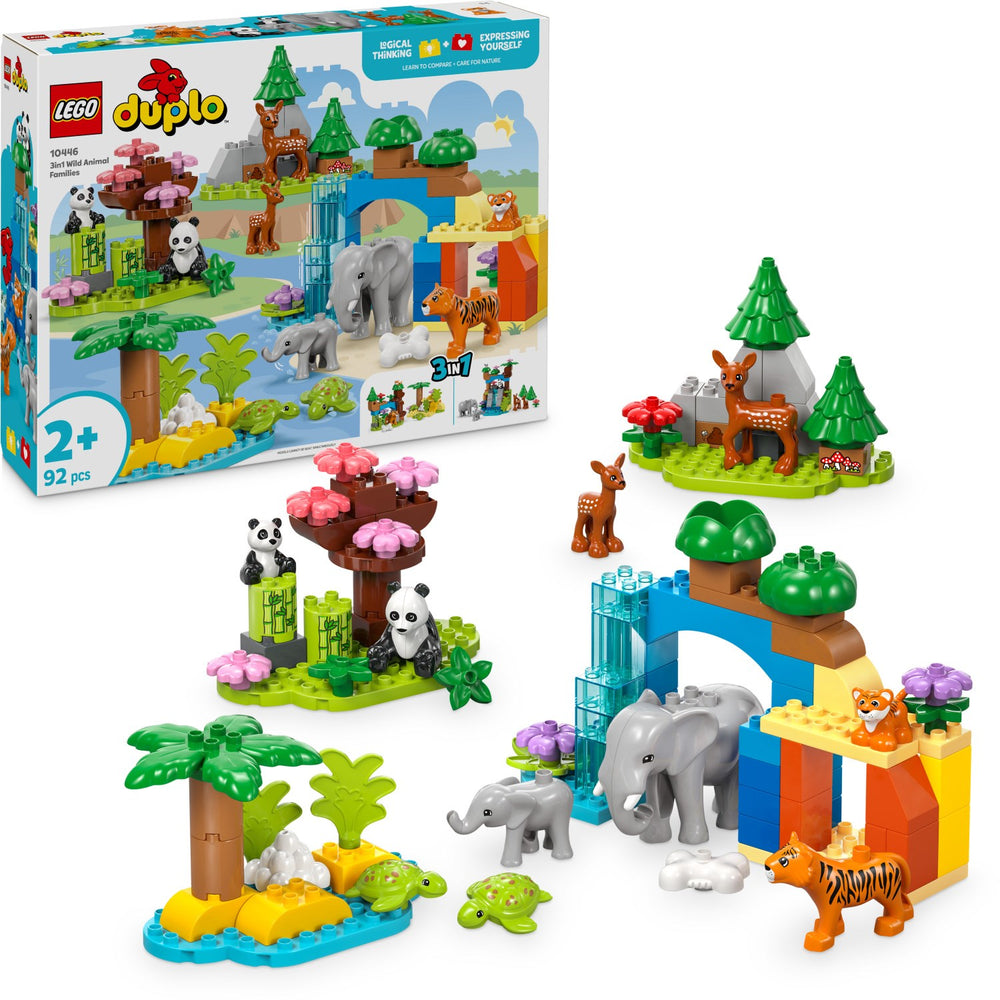 Køb LEGO® DUPLO Town - 3-i-1 Vilde Dyrefamilier 10446