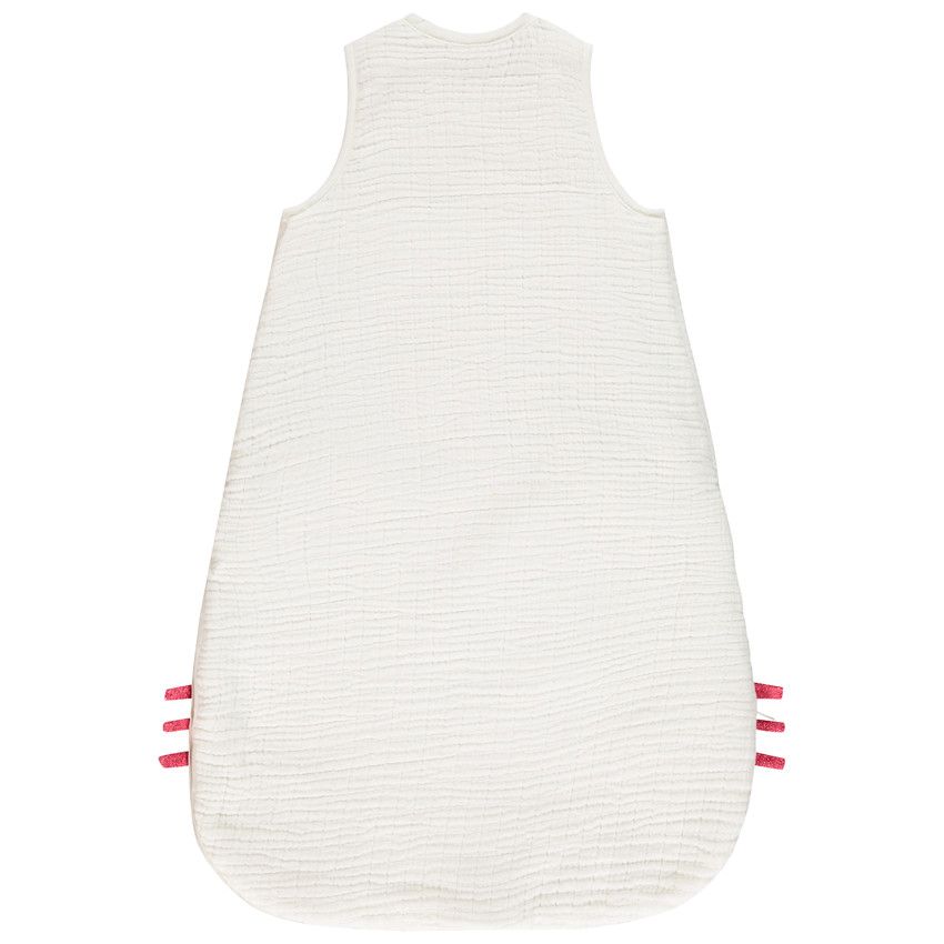 Gigoteuse sans manches en gaze de coton TOG 3.5 - Chat - Ecru