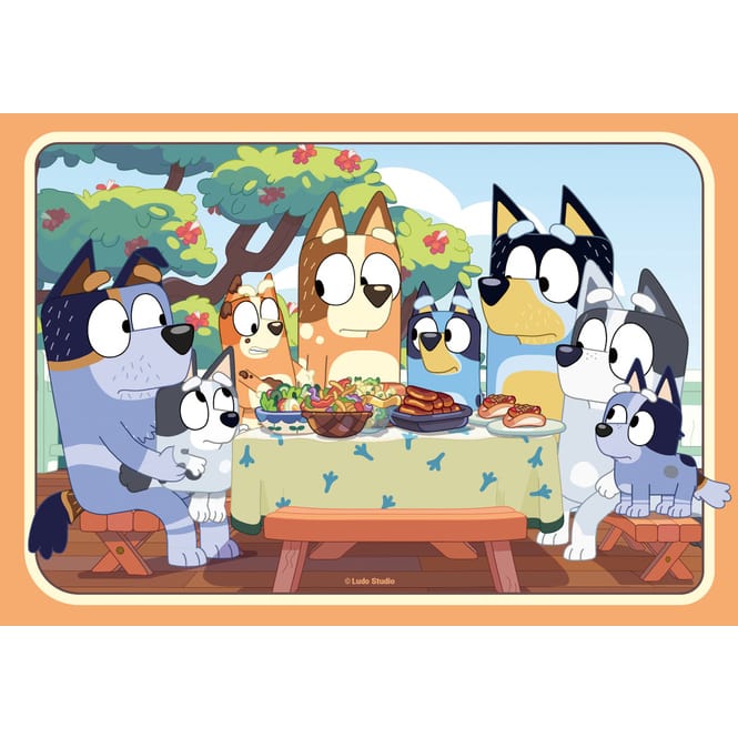 Bluey - Kinderpuzzle - Auf geht`s!- 2 x 24 Teile