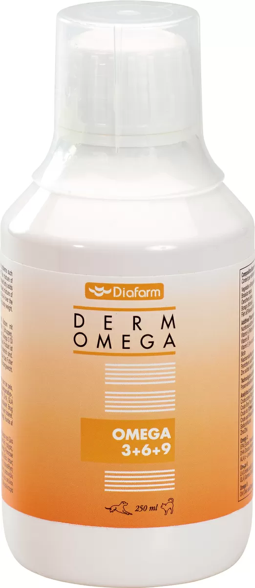 Diafarm Omega 3,6,9 fodertilskud til hund - 250 ml