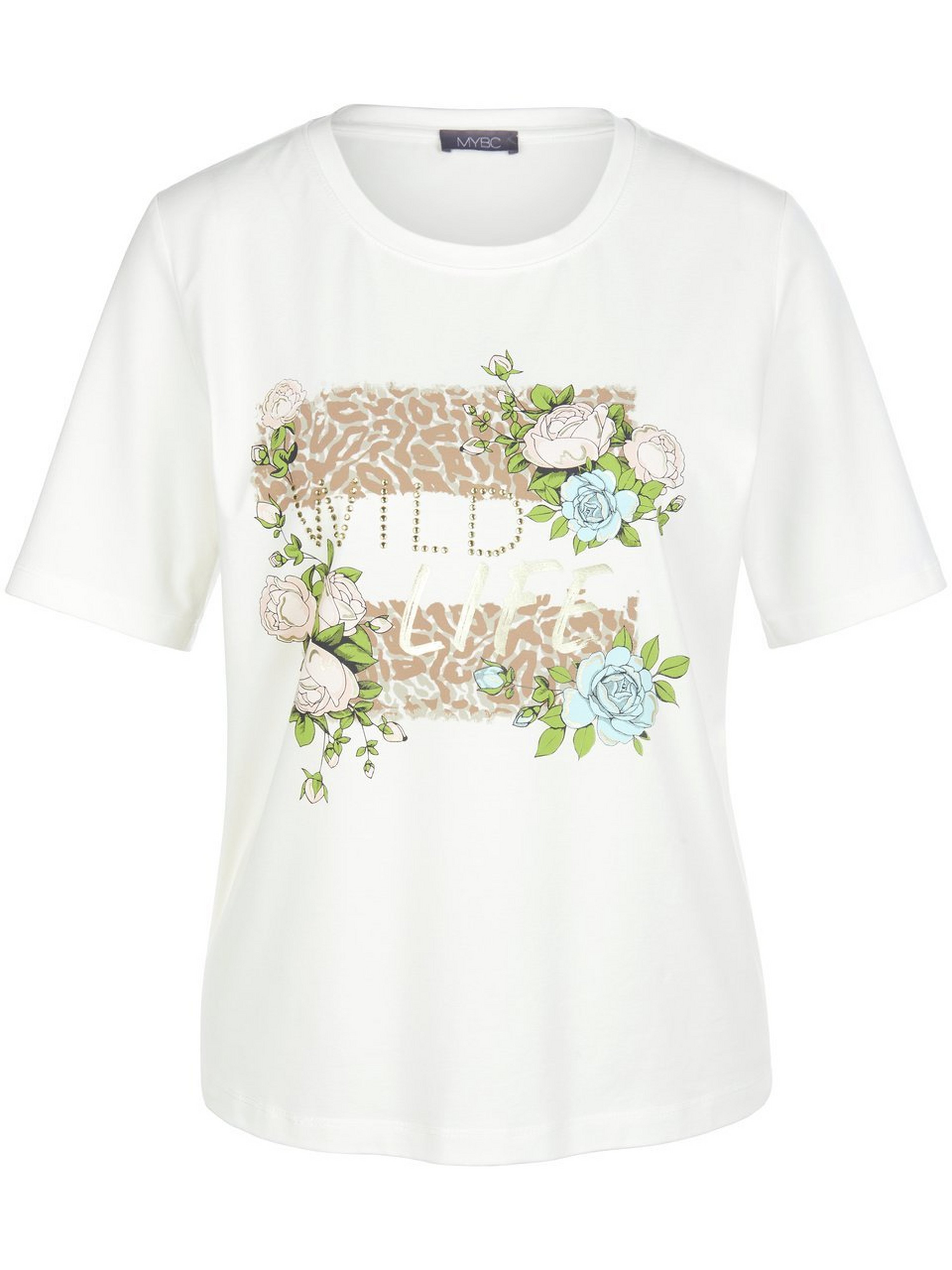 Rundhals-Shirt mit 1/2-Arm