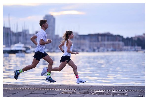 Chaussettes de Running Incylence Peaks Blanc Vert
