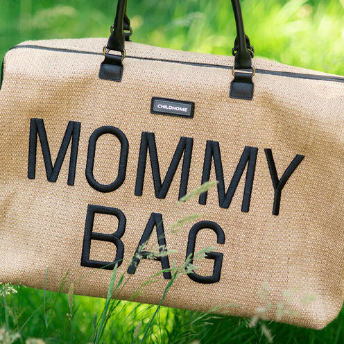 Sac à Langer Mommy Bag Raffia - CHILDHOME