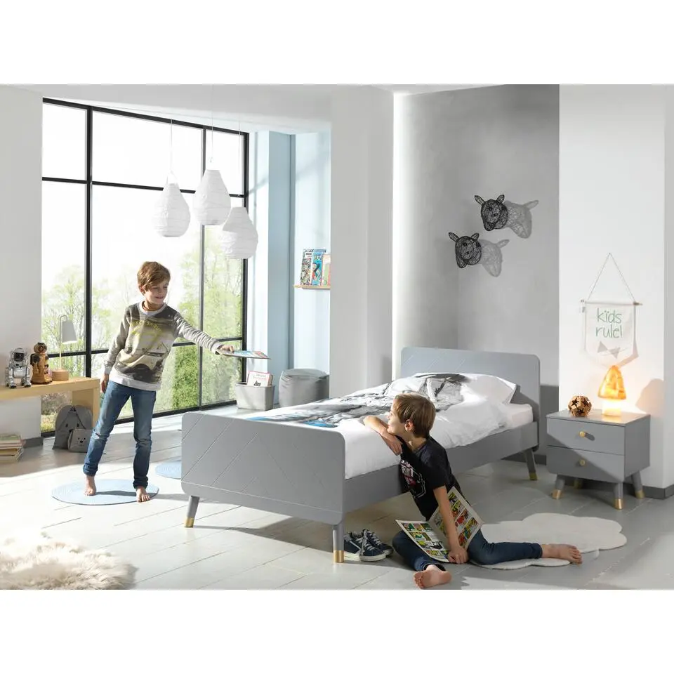 Bed Billy 90x200 - grijs