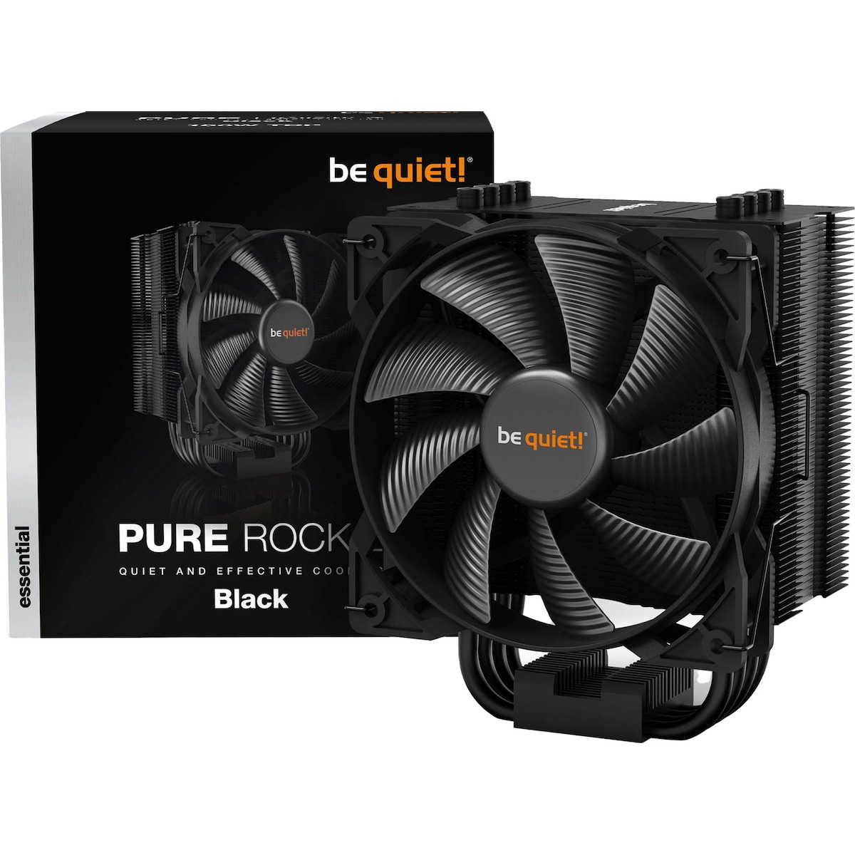 be quiet! PURE ROCK 2 CPU-kjøler (sort)