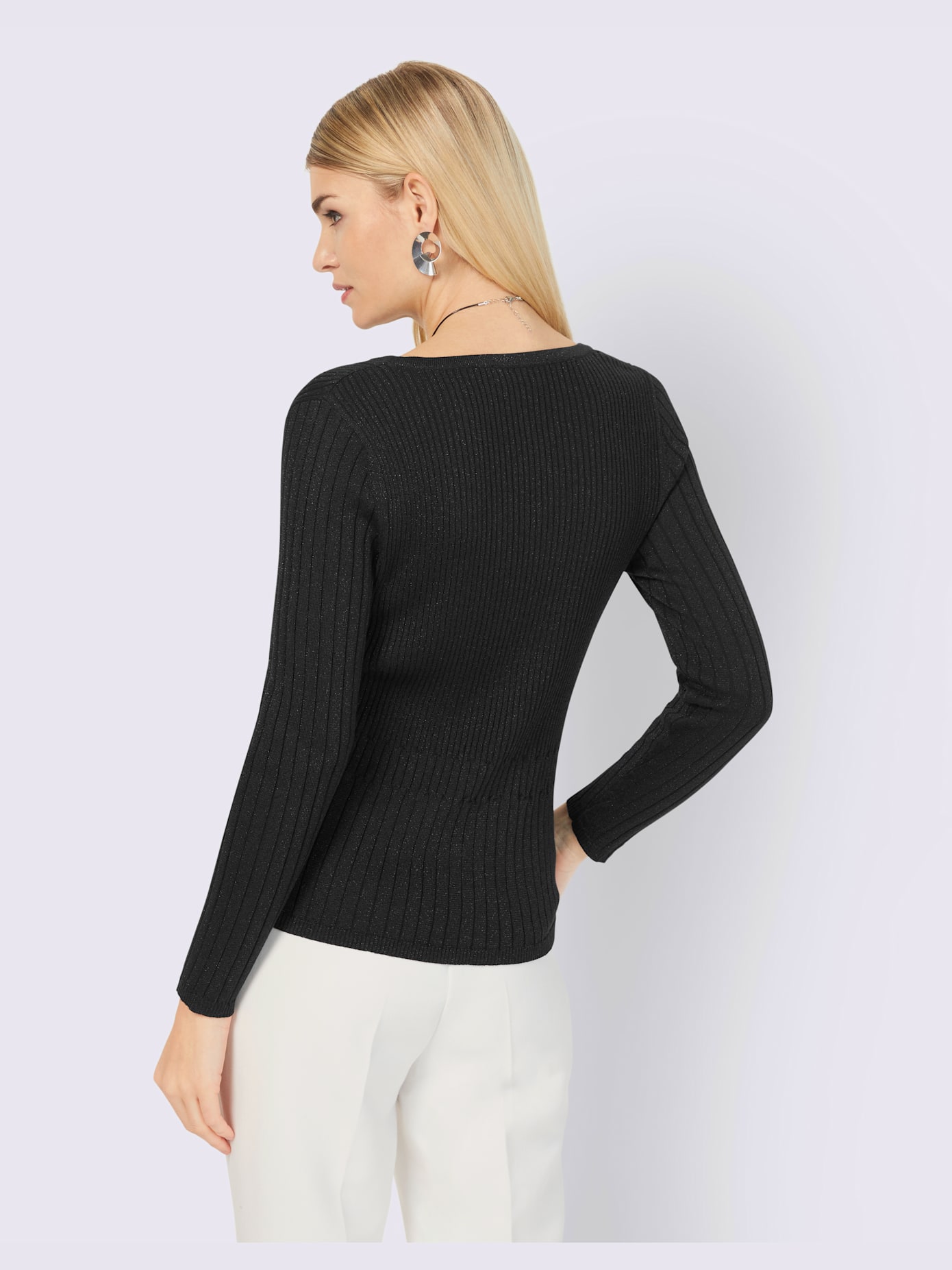 Pull fil fantaisie brillant