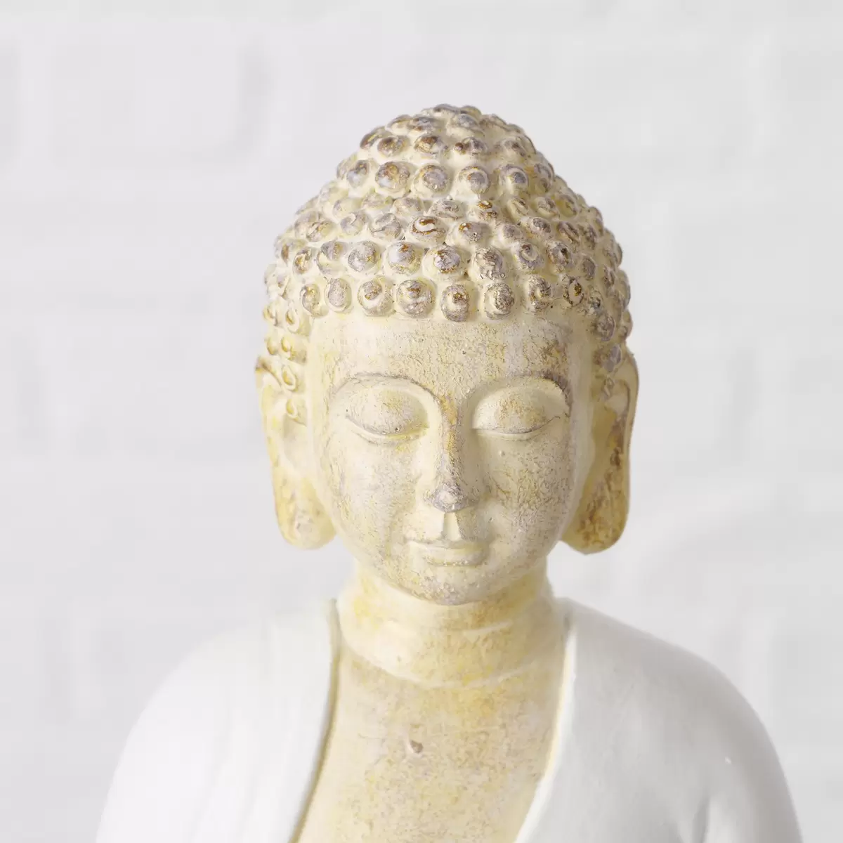 Teelichthalter Buddha Jamory beige,weiss