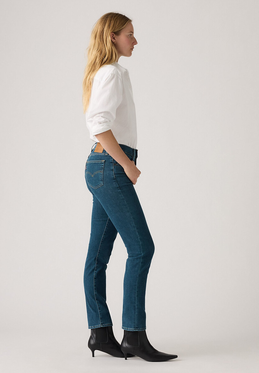 Calça jeans Levi's 724 de cintura alta e corte reto.