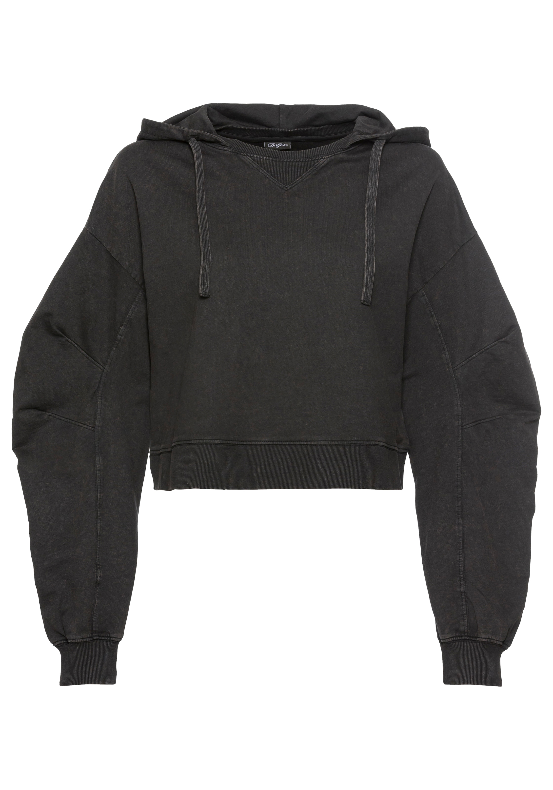 Buffalo Hoodie, 1 Stk. Kapuzenpullover im Used-Look, Loungewear