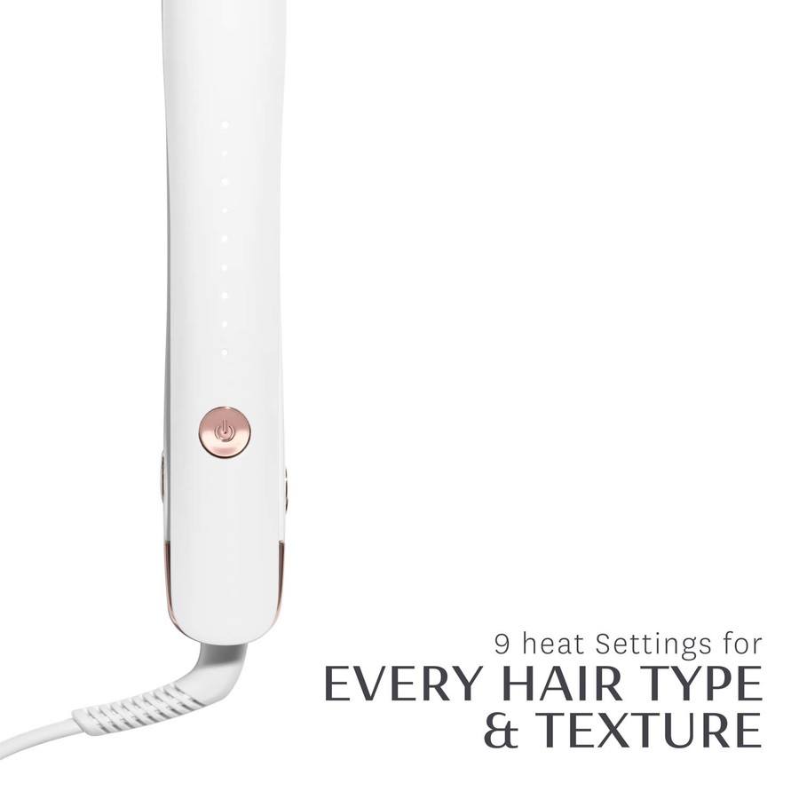 T3 Lucea 25mm Professional Straightening & Styling Flat Iron White & Rose Gold