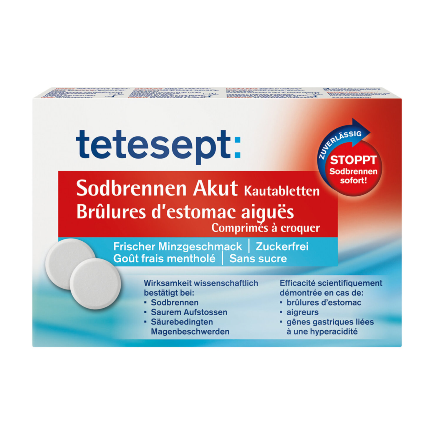 tetesept Sodbrennen Akut 20 Kautabletten