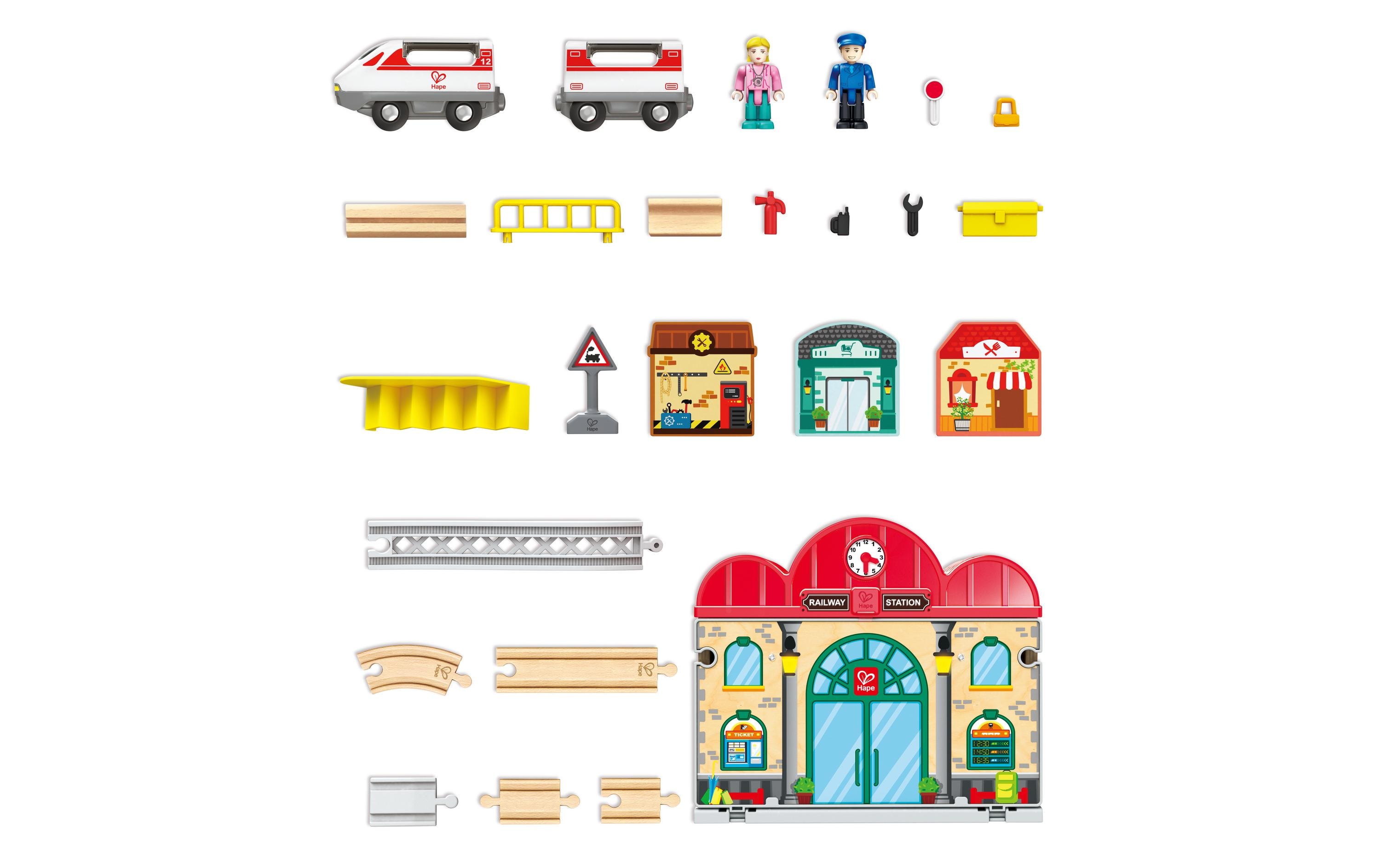 Tragbares Bahnhof-SetBahnhof-Set fördert kreatives Spiel