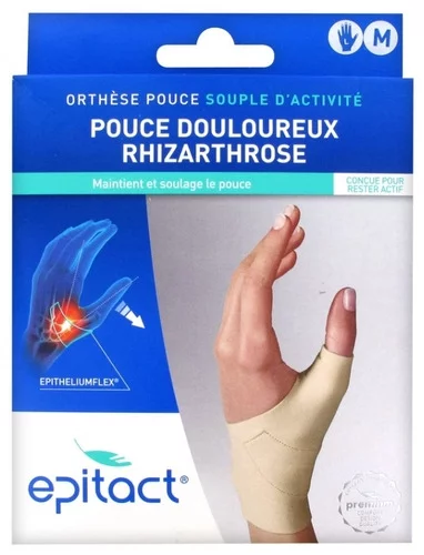 Epitact Orthèse Pouce Gauche Souple D'activité Rhizarthrose Taille M - 1 Unité