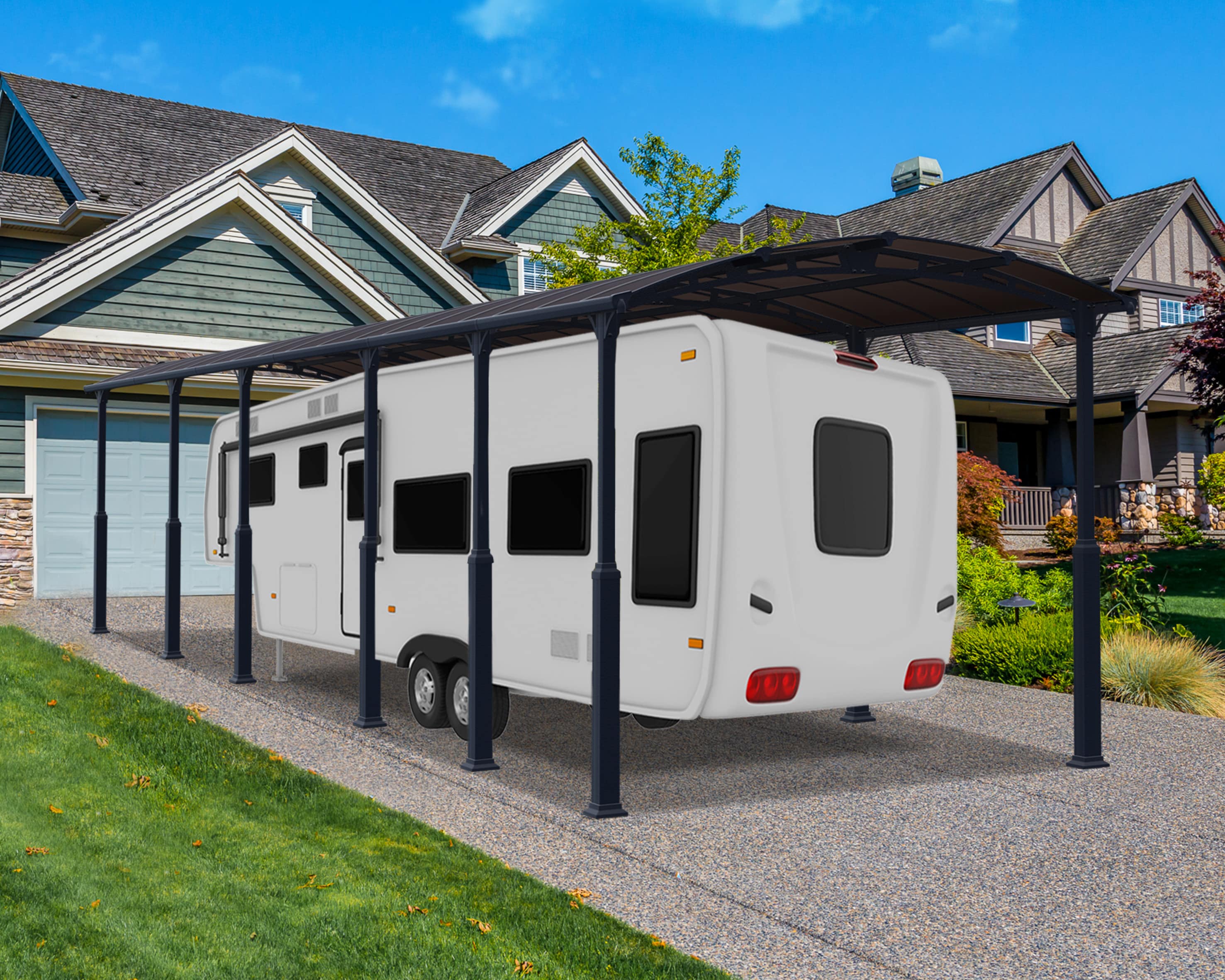 Palram - Canopia | Alpine 3.6 X 13 Carport Wohnmobil, anthrazit