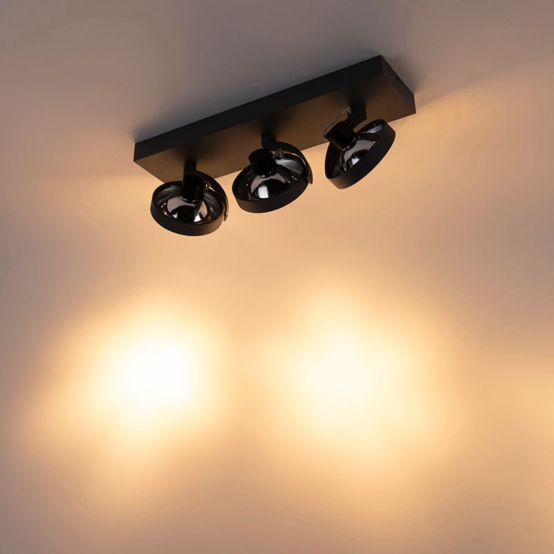 Design spot grijs verstelbaar 3-lichts - Go
