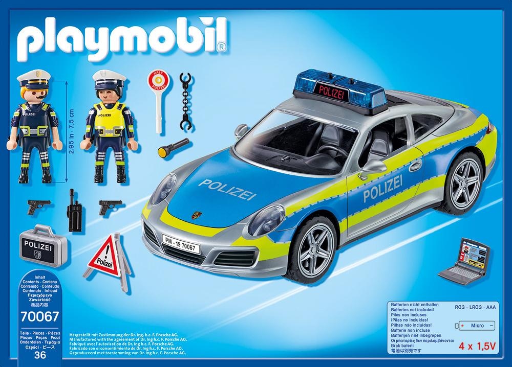 Playmobil® Konstruktions-Spielset »Porsche 911 Carrera 4S Polizei (70067), My Action Heroes« Made in Germany