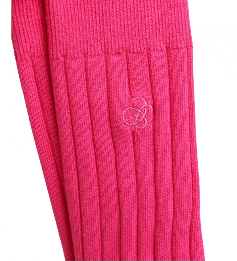Superdry Calcetines de canalé de algodn orgnico rosa
