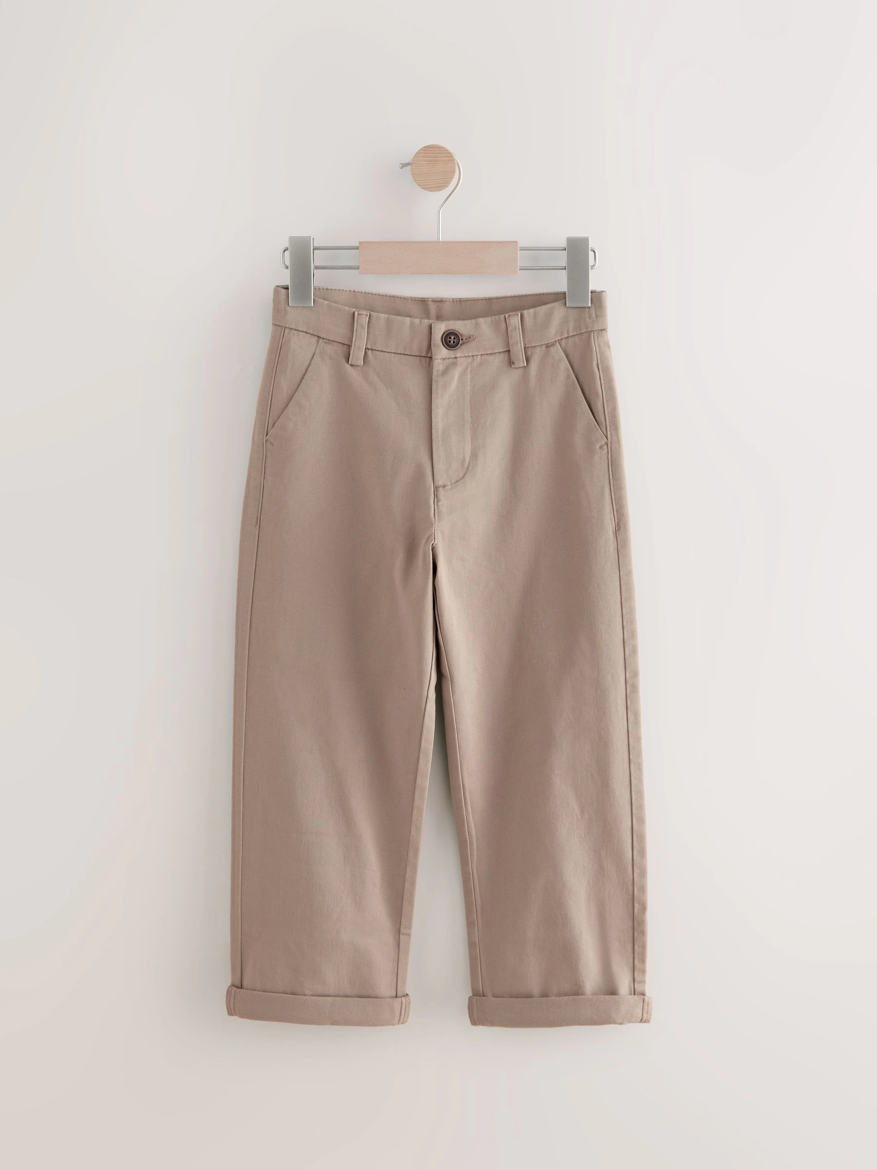 Pastelgeel - Stretchy chino's (3-17jr)