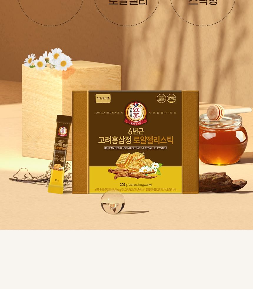JUNGWONSAM - Koreaans rood ginseng-extract en Royal Jelly Stick