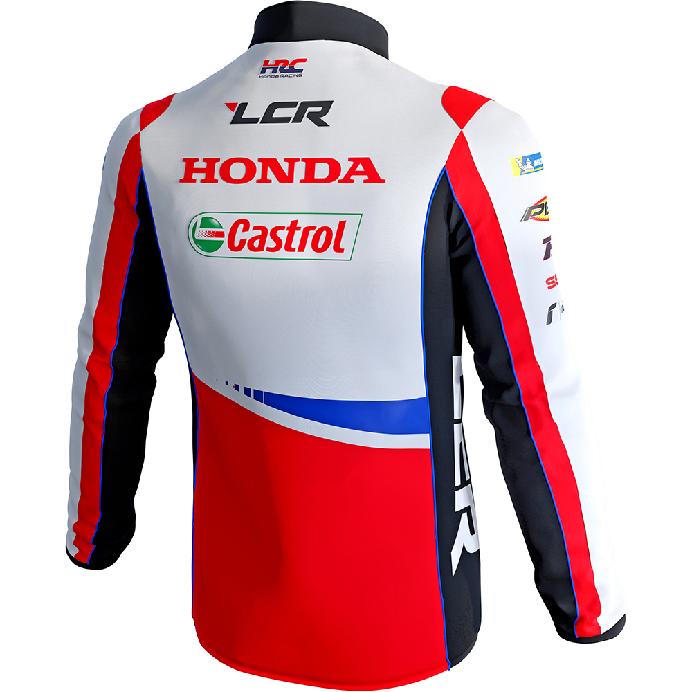 Ixon - Veste softshell LCR 23 Blanc / Rouge / Noir