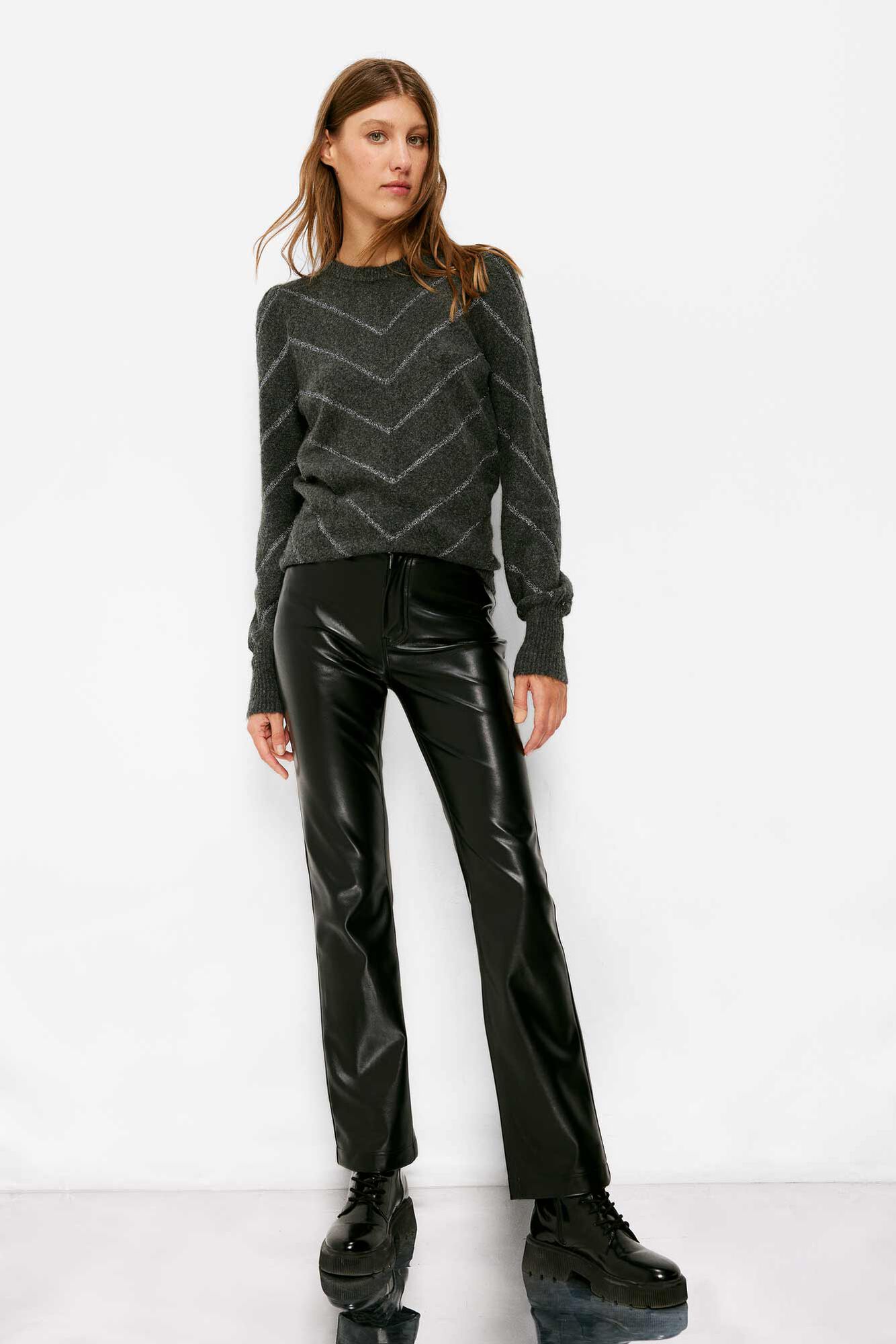 Camisa Chevron Lurex