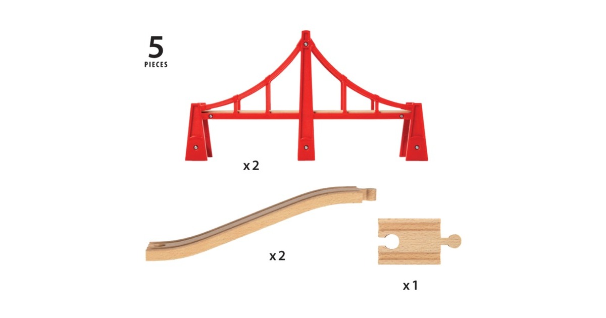 BRIOWorld - Dubbele hangbrug Baan