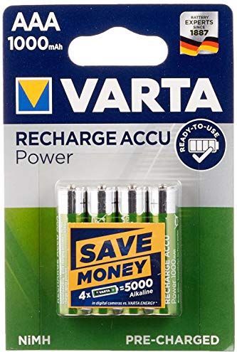 Varta - Gebruiksklare AAA - Oplaadbare Batterijen - 1000 mAh - 5-pak