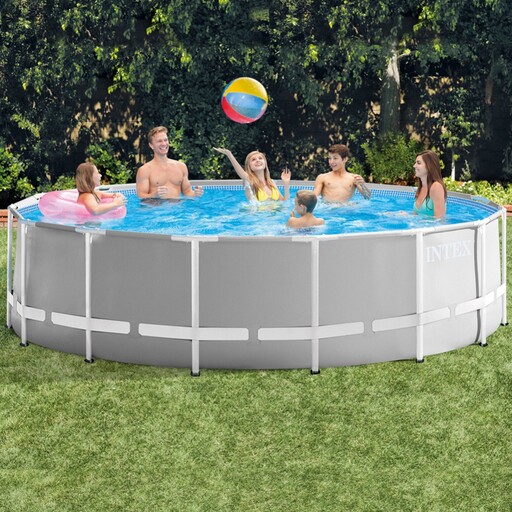 Piscina Intex Prisma Frame Redonda Acima do Solo 457x122 com Bomba de Filtro