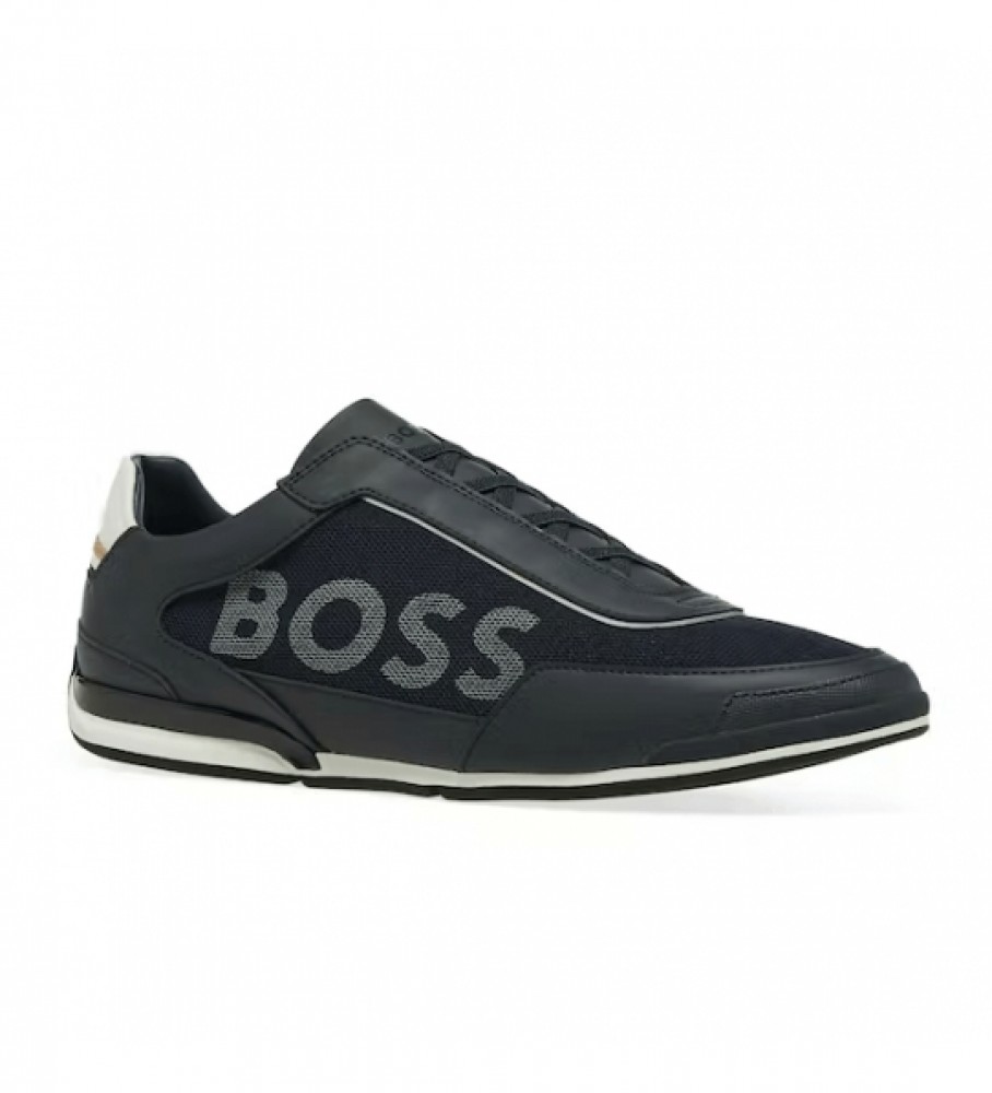 BOSS Saturno Slon Navy Trainers