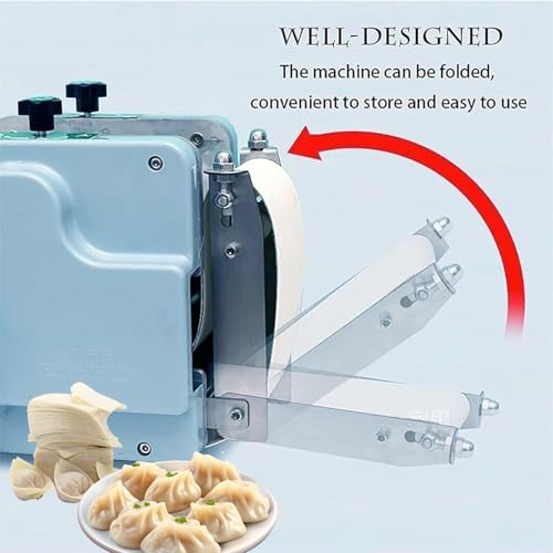 Machine à raviolis Automatique, Presse à raviolis électrique 140 W avec Moule d'emballage de raviolis, 60 pièces/Min, Moule Rond en Acier Inoxydable, Traitement de la pâte, laminoir pour Restaurants : Cuisine et Maison