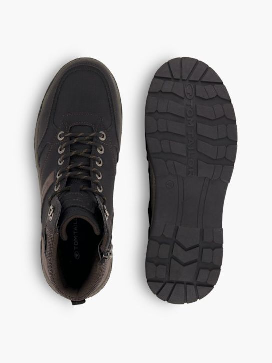 TOM TAILOR Schnür-Stiefelette Schwarz