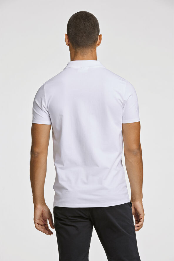 Lindbergh Stretch polo shirt S/S Hvid